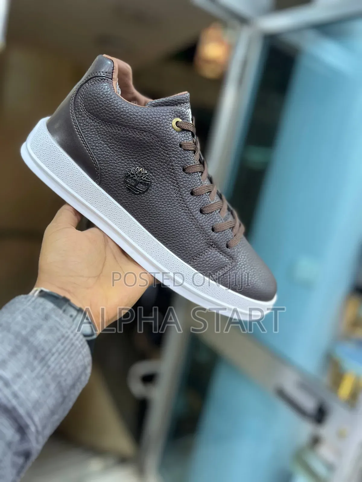 Timberland Ipo Lather Boots Smooth Shoes for Man's
