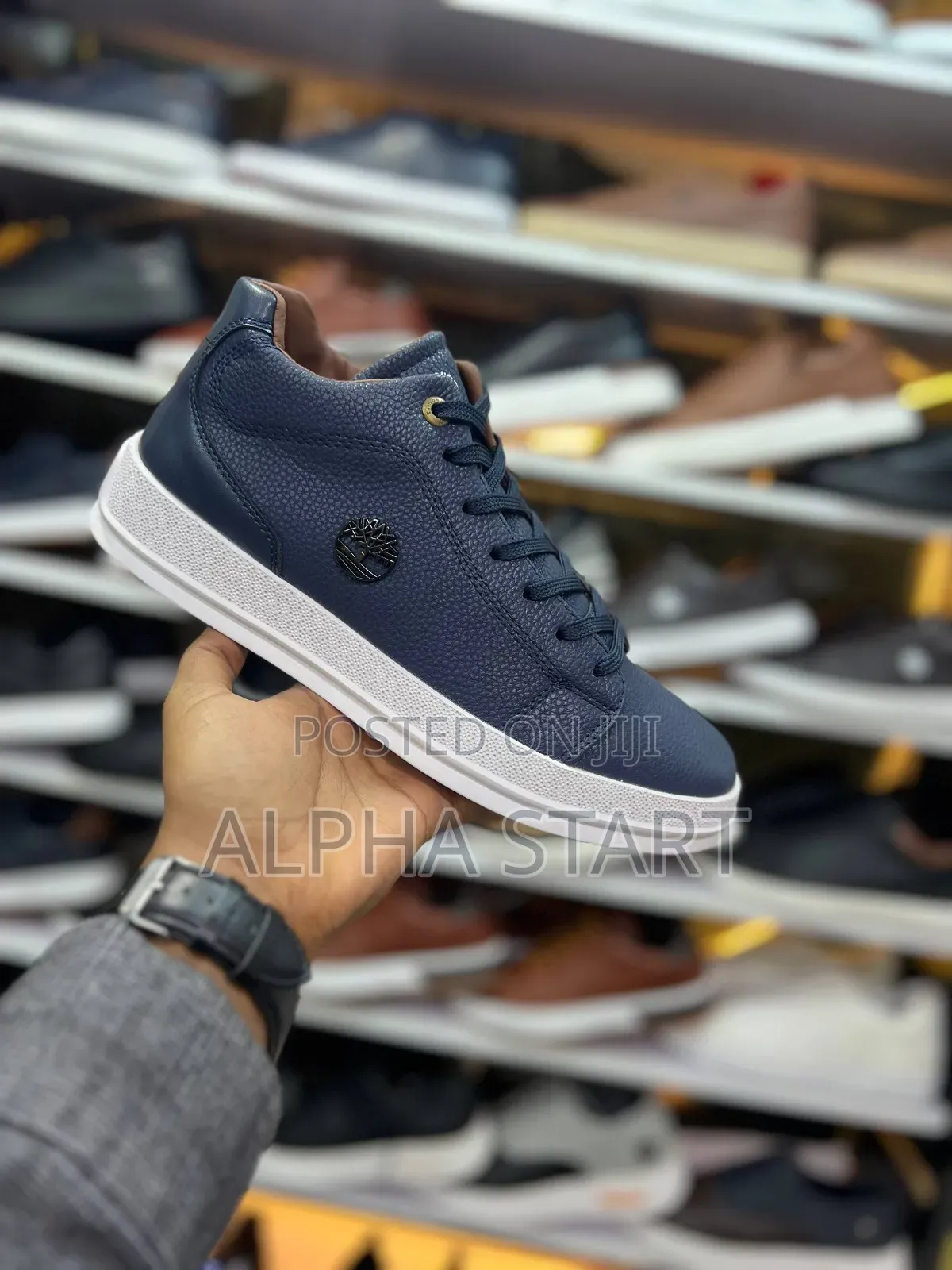 Timberland Ipo Lather Boots Smooth Shoes for Man's