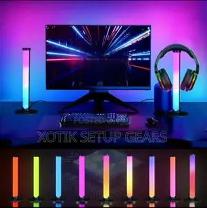 2 PCS RGB Headphone Stands - Usb Powered Lighting for Gaming Setup