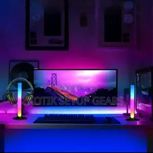 2 PCS RGB Headphone Stands - Usb Powered Lighting for Gaming Setup