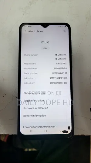 Samsung Galaxy A02 64 GB Blue