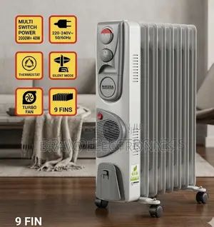 Nikura 9 Fin Oil Heater With Fan – Premium Winter Comfort