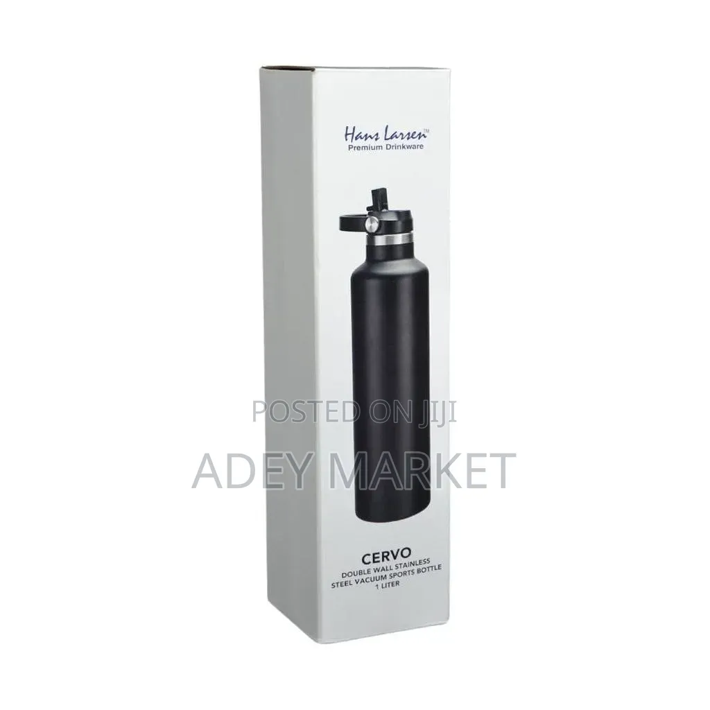 Cervo - Hans Larsen Vacuum Stainless Steel Bottle With Sports Lid