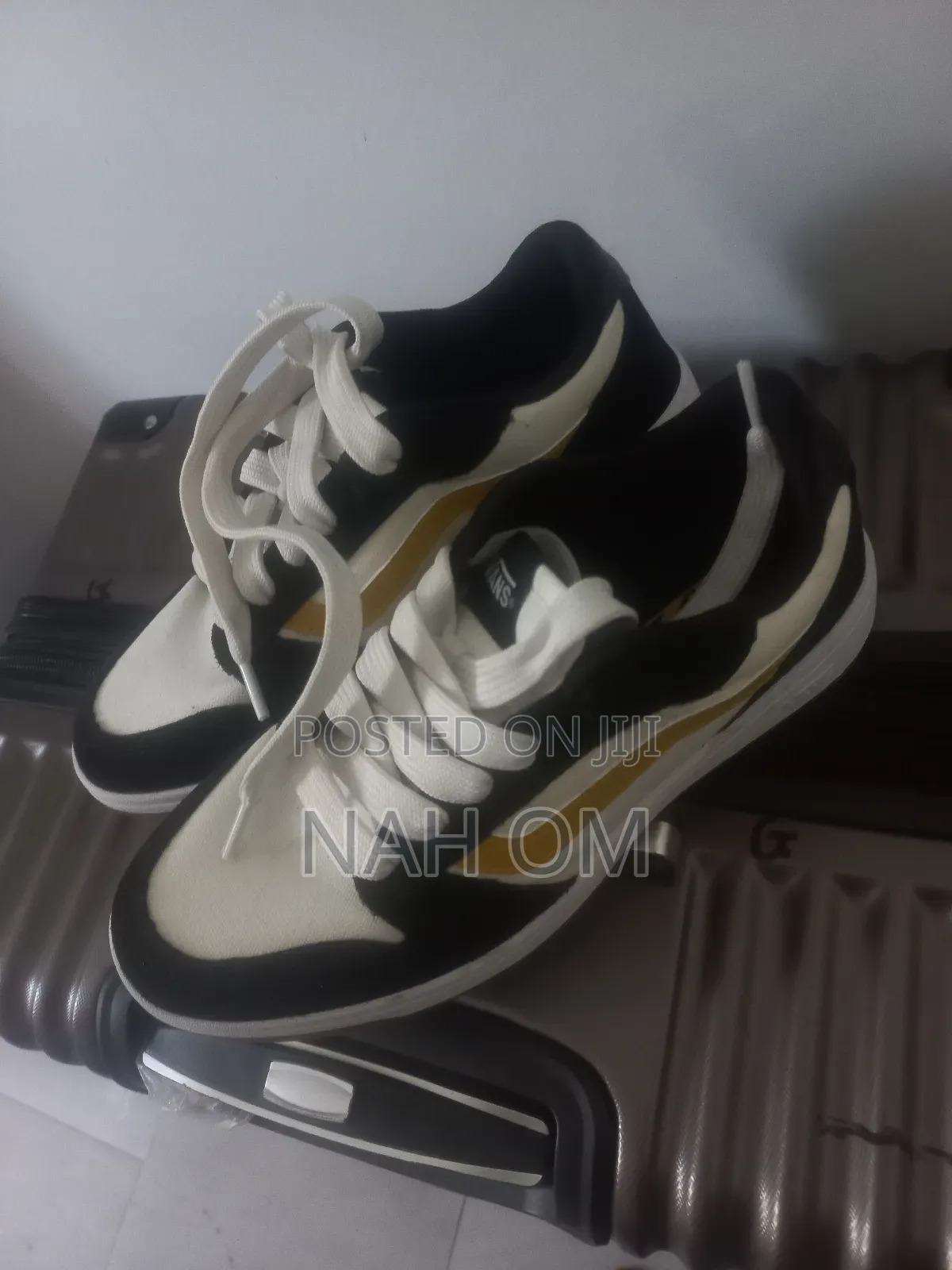 Vans Ryland Ls Shoes ጫማ (Black/White/Yellow) |