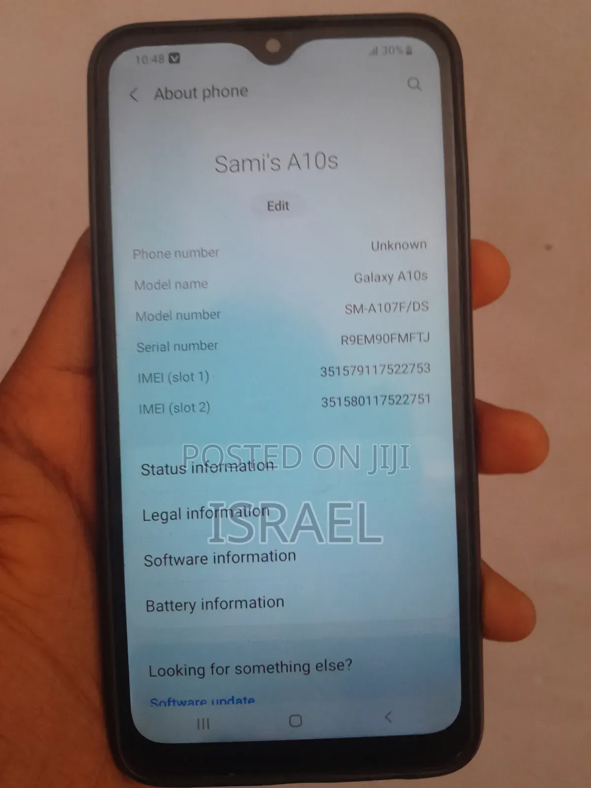Samsung Galaxy A10s 32 GB Black