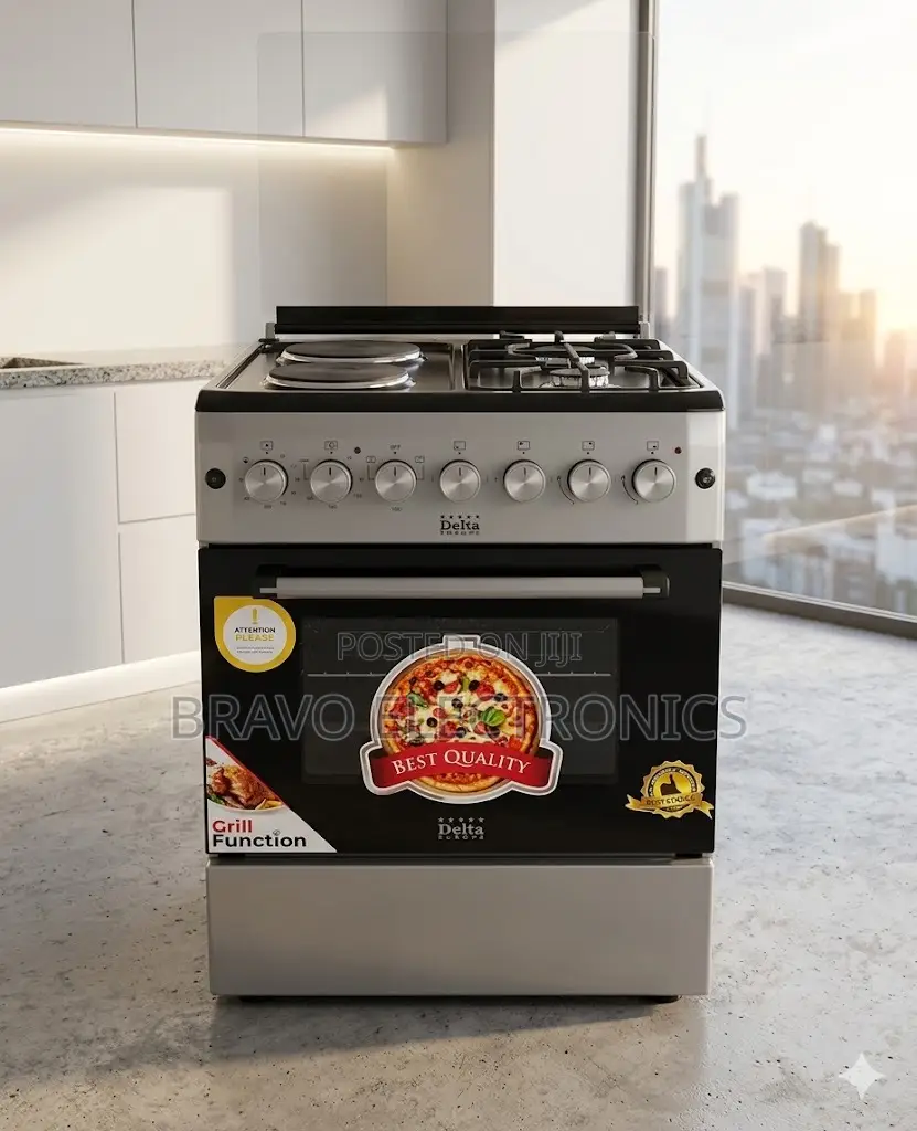 Delta 60×60 Oven – Turkish Quality | Fan + Grill + Timer
