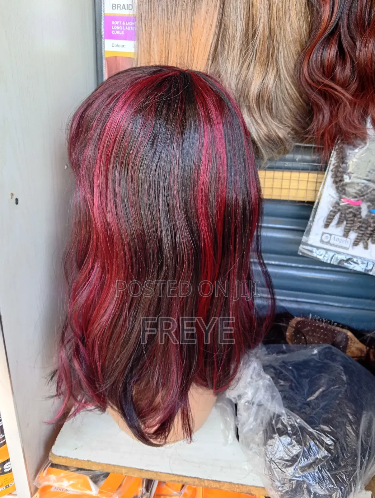 Burgendy Bang Like Human Hair