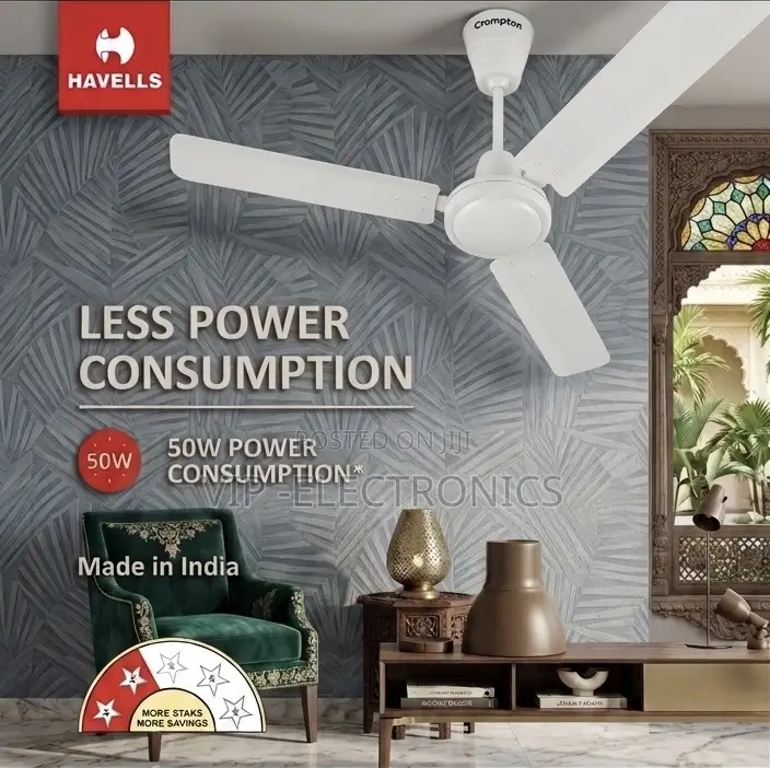 Havels 56 Ceiling Fan Energy Efficient Powerful Air Circulation