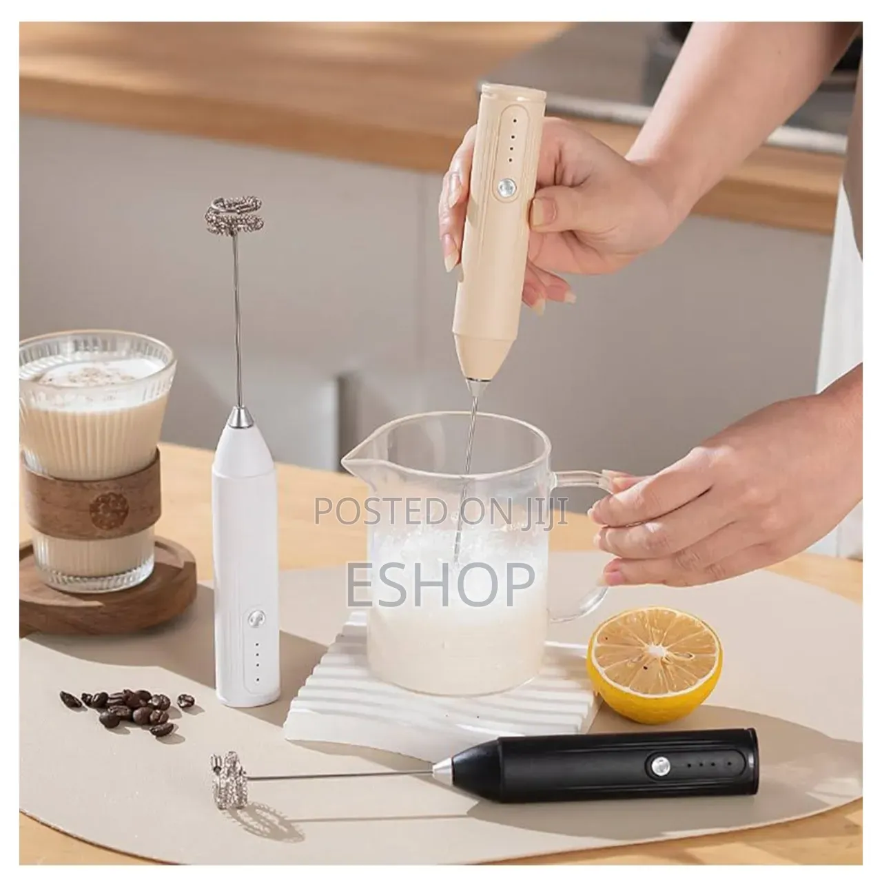 Kitchen Essential: Handheld Milk Foamer Egg Beater