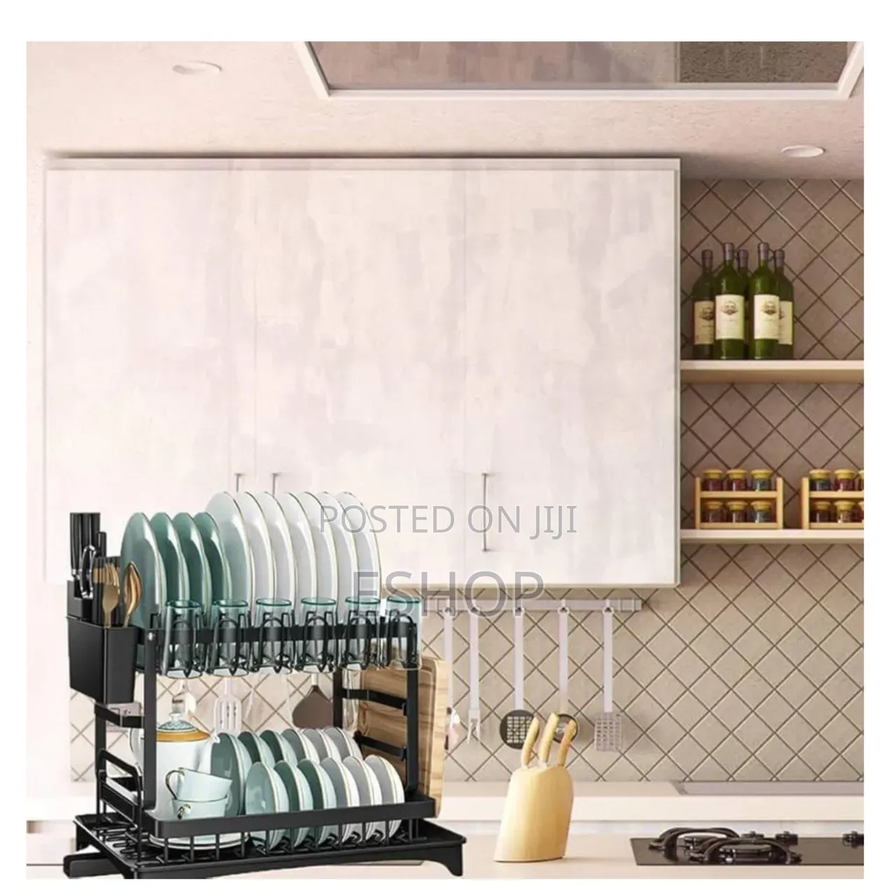 Vertical Dish Rack – Doubles Storage Without Footprint