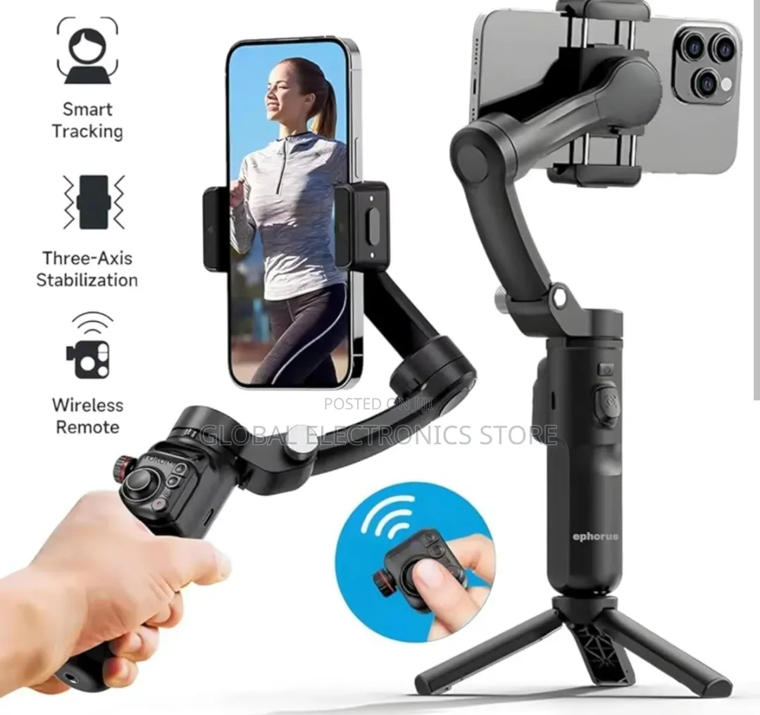 Tokqi M03 – Full Video Creator Kit (Gimbal + Mic + Light)