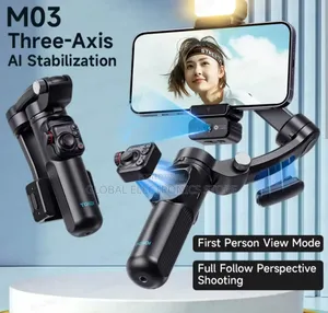 Tokqi M03 – Full Video Creator Kit (Gimbal + Mic + Light)