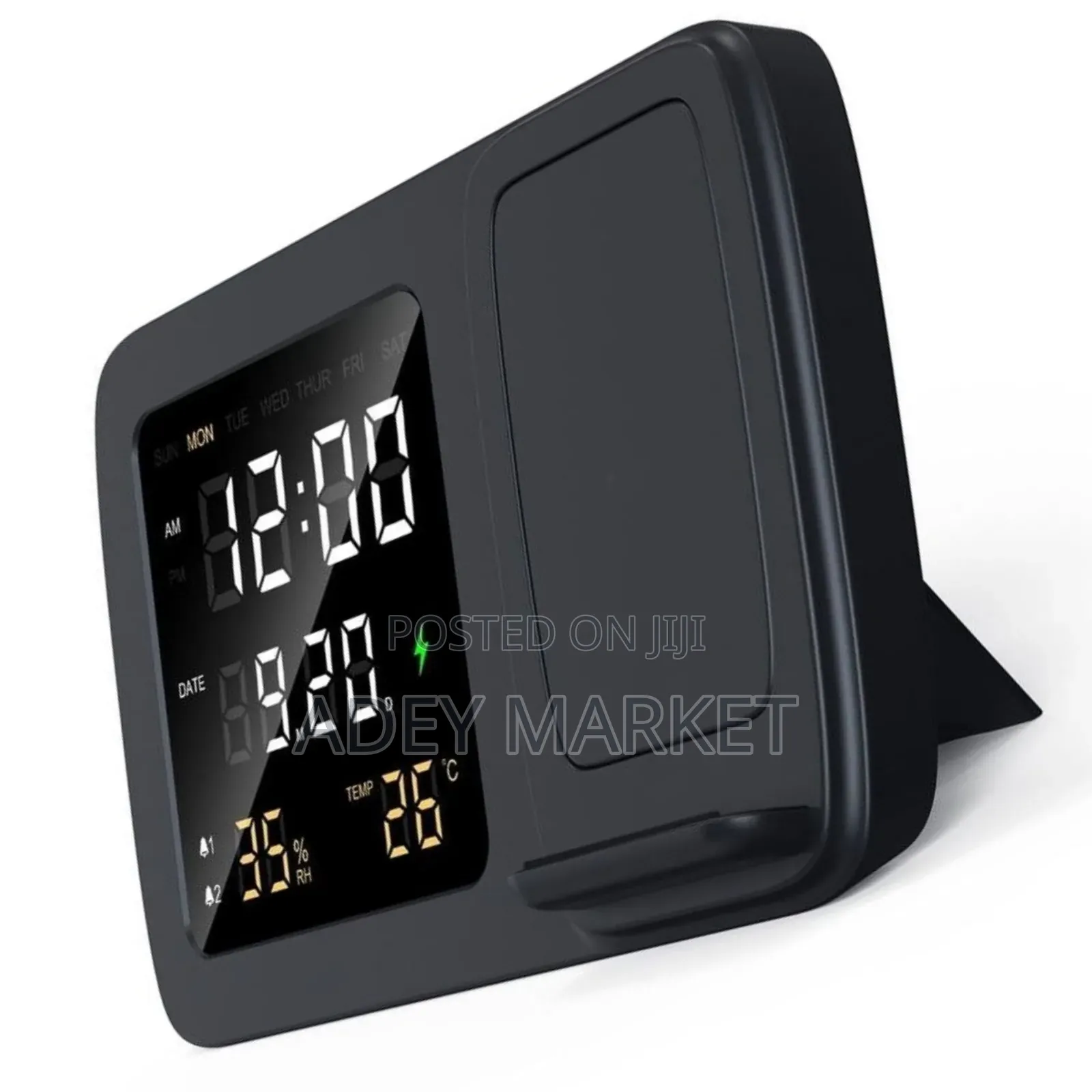 Rise Digital Alarm Clock Wireless Charger