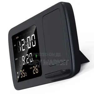 Rise Digital Alarm Clock Wireless Charger