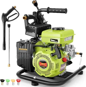 Gasoline-Powered High-Pressure Washer Featuring Vido