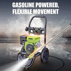 Gasoline-Powered High-Pressure Washer Featuring Vido