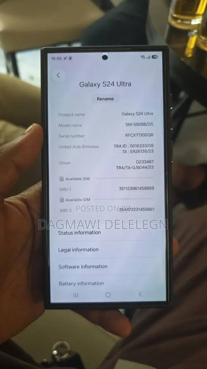 New Samsung Galaxy S24 Ultra 256 GB Gold