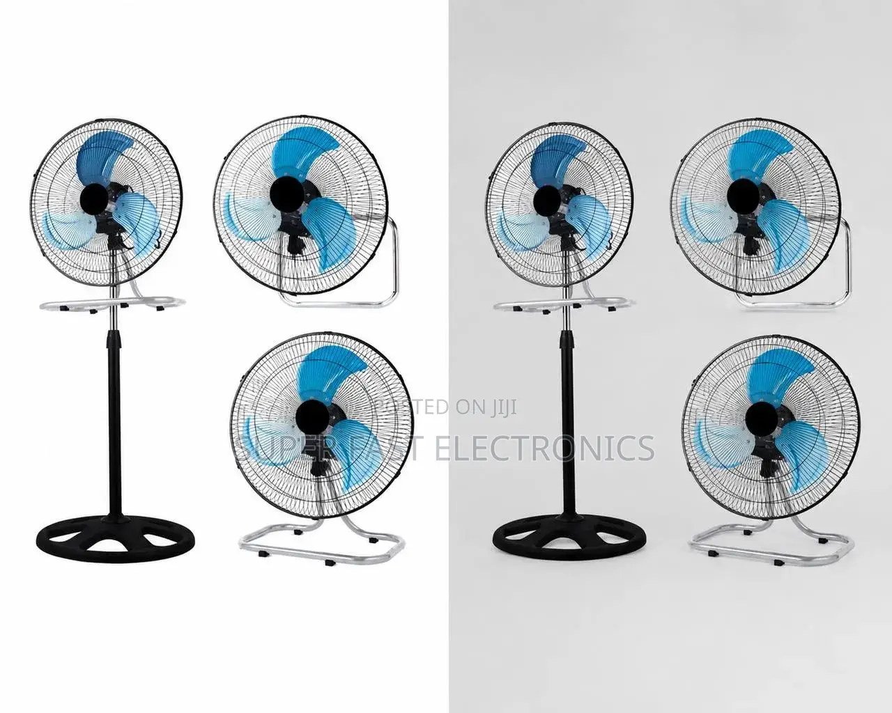 3-in-1 Standing Table Fan Adjustable Height, Powerful Cooling Fan