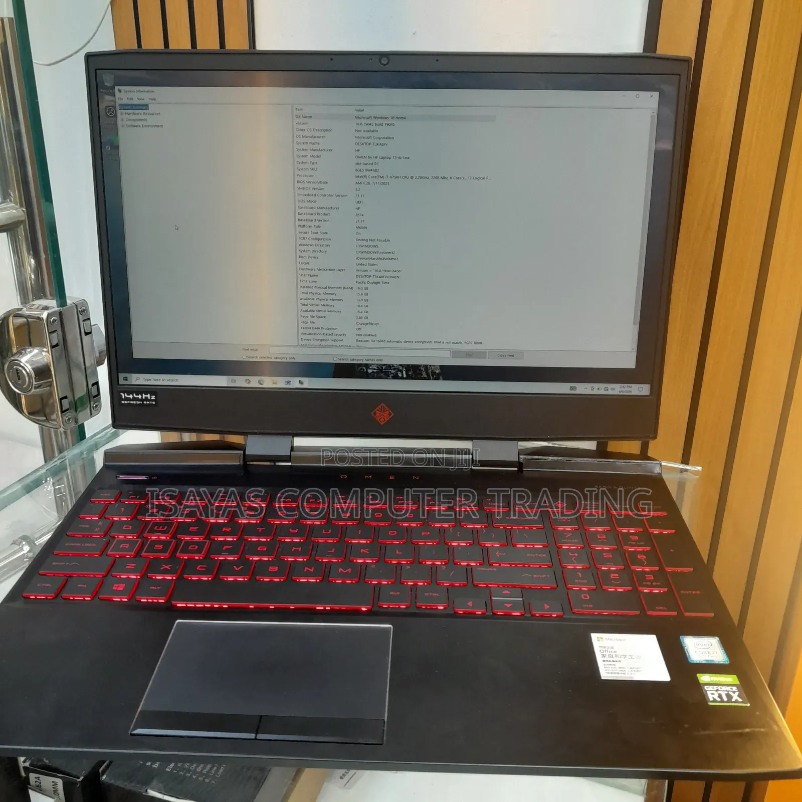 New Laptop HP Omen X 16GB Intel Core i7 SSD 512GB