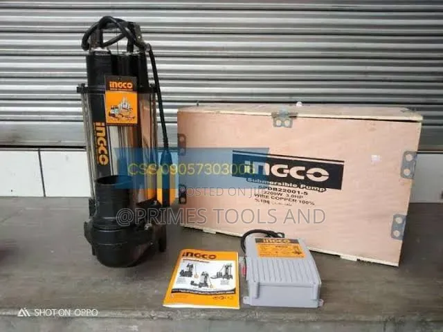 Ingco 3hp Dewatering Pump – Heavy Duty