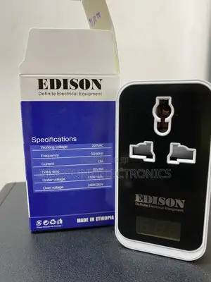 Edison 2500w Digital Voltage Protector Universal Adapter