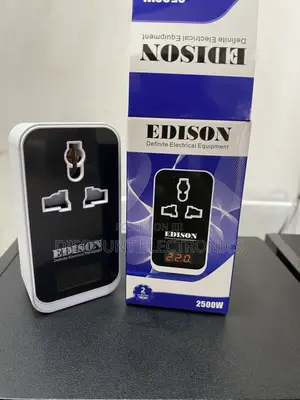 Edison 2500w Digital Voltage Protector Universal Adapter
