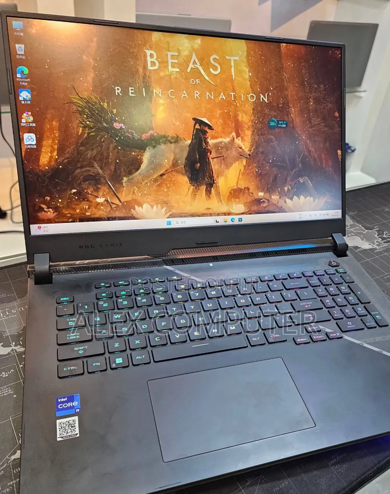 New Laptop Asus ROG Strix G16 G614 32GB Intel Core i9 SSD 1T