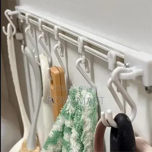 Sliding S-Hooks for Kitchen Cabinet