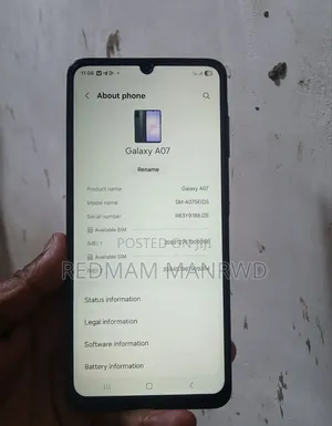 Samsung Galaxy A07 128 GB Black
