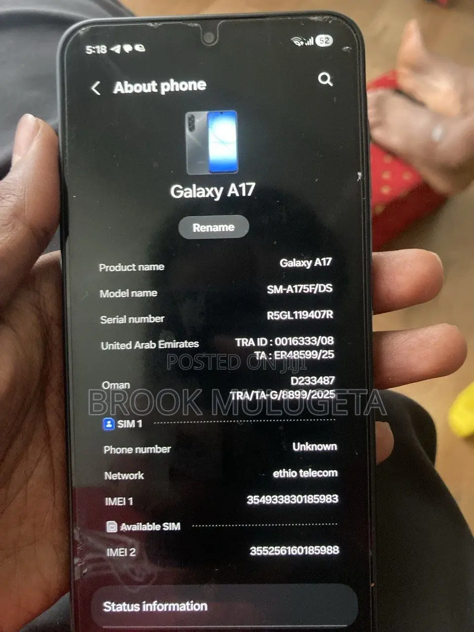 New Samsung Galaxy A17 128 GB Black