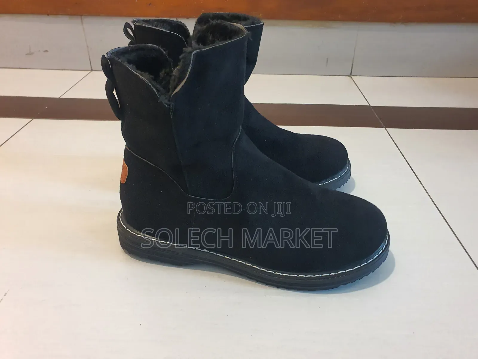 Black Styleblock Shearling-