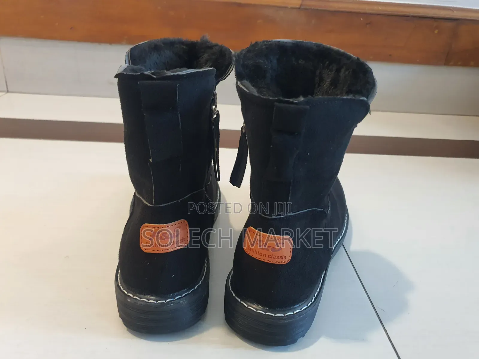 Black Styleblock Shearling-