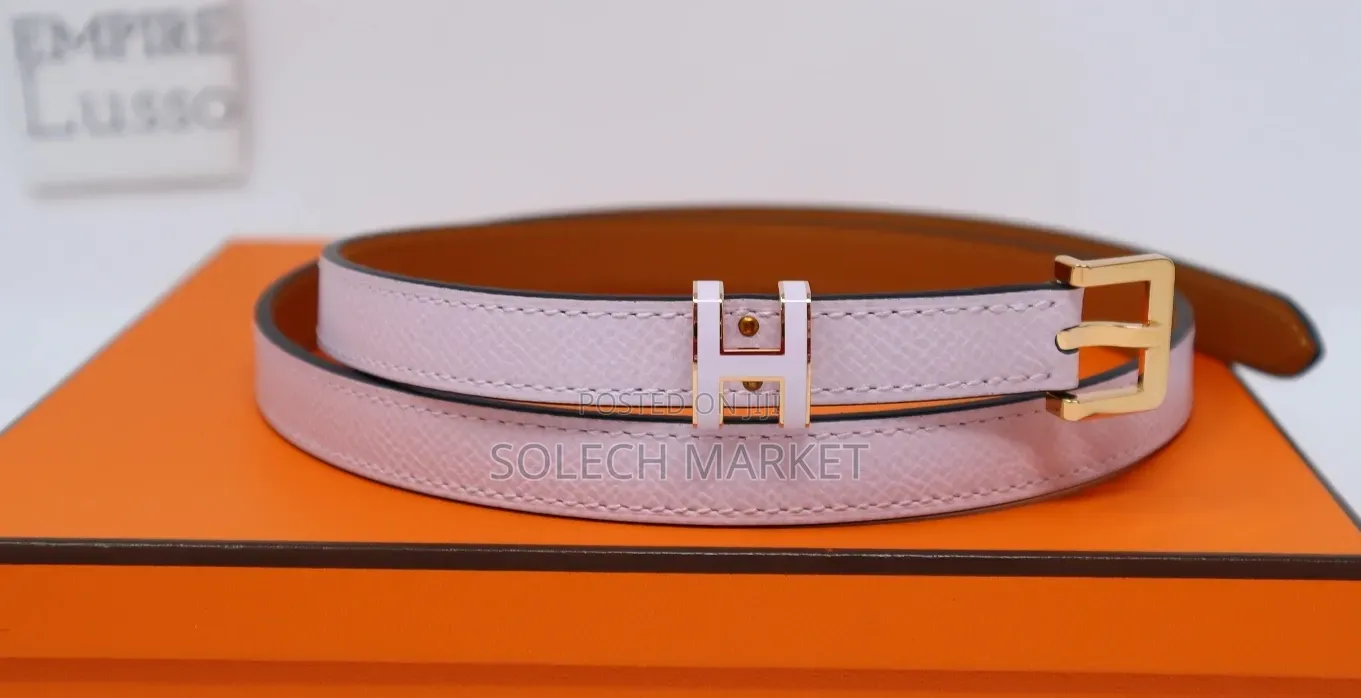 Hermès H Au Carre Reversible Belt