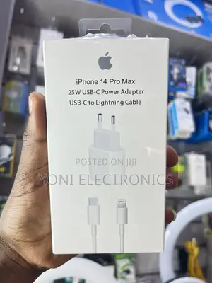 25w Usb-C Power Adapter Cable Pack (For iPhone 14 Pro Max)