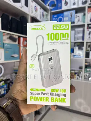 Rugga's RGW-10v Super Fast Charging Power Bank (10,000mah)