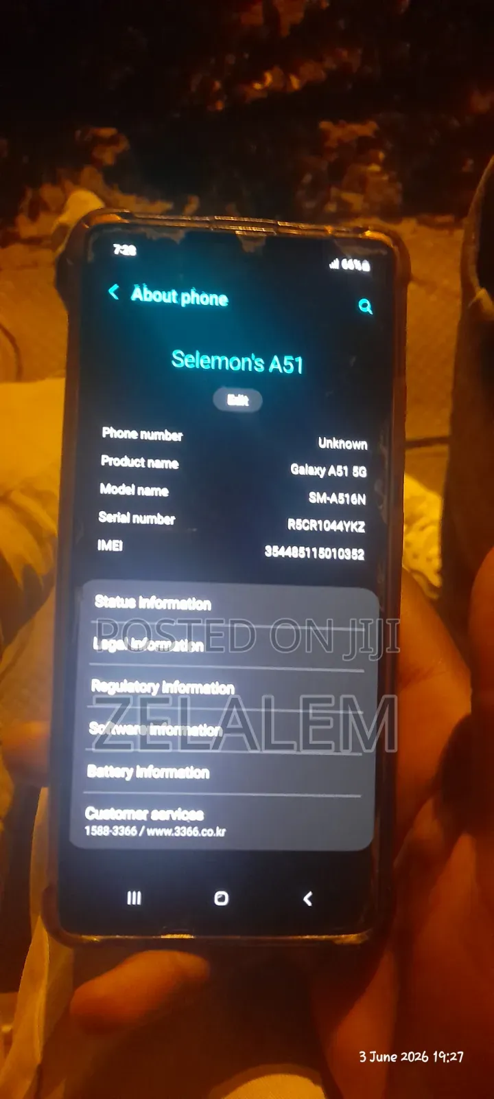 New Samsung Galaxy A51 128 GB White