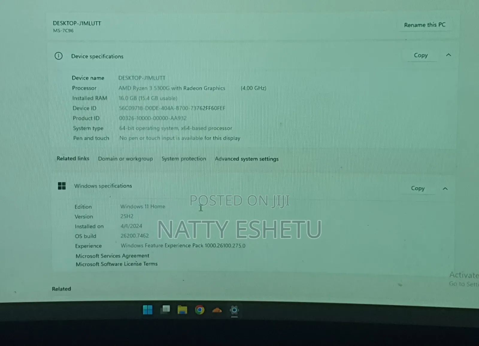 New Desktop Computer 16GB AMD Ryzen 3 SSD 512GB