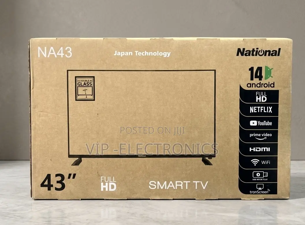National 43 Inch Tv Full Hd Android 14.0 Smart Tv (Model Na43)
