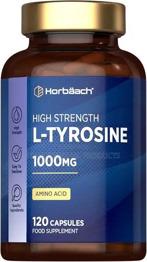 L-Tyrosine 1000mg . 120 Capsules | High Strength Fermented Sup