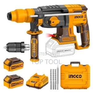 ፡Ingco 20v ባትሪ የሚሰራ ሮታሪ ሀመር ድሪል ኪት