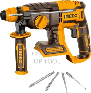 ፡Ingco 20v ባትሪ የሚሰራ ሮታሪ ሀመር ድሪል ኪት