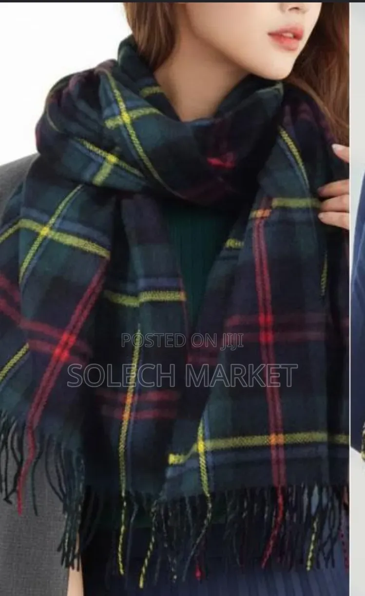 P. Cornillion Floral Knit Scarf