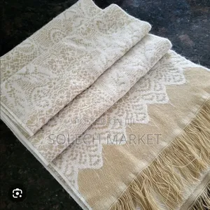 P. Cornillion Floral Knit Scarf