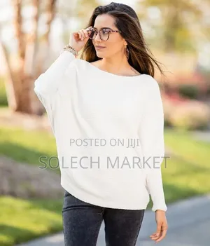 Ribbed Batwing Sweater