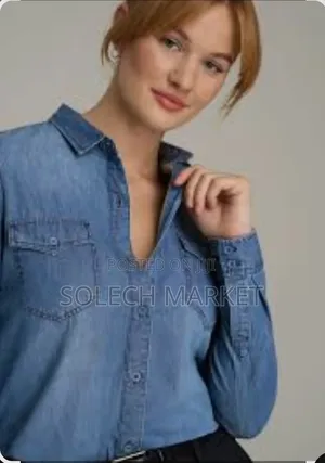 Medium-Wash Denim Shirt