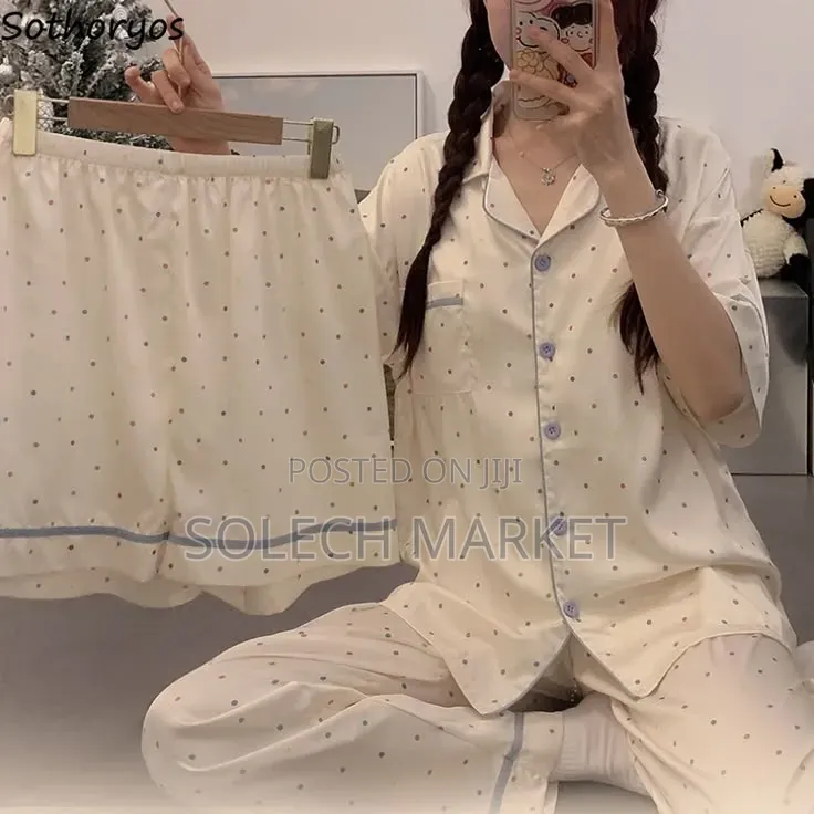 Sweetzer White 3-Piece Pajama
