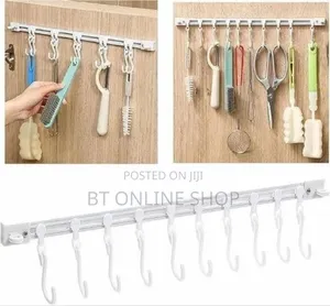 Sliding S-Hooks for Kitchen Cabinet