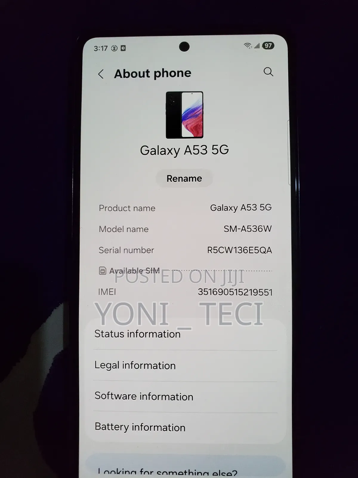 Samsung Galaxy A53 5G 128 GB Black