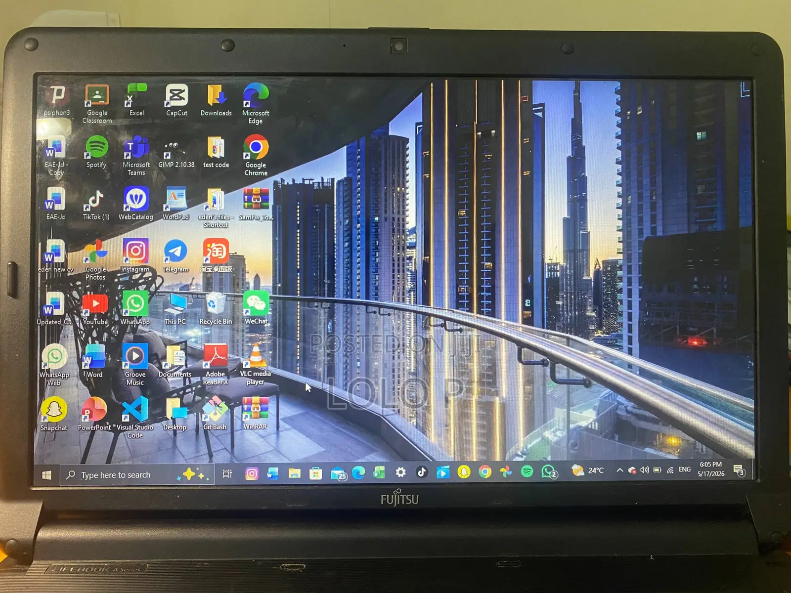 Laptop Fujitsu Lifebook AH530 6GB Intel Core i3 HDD 320GB