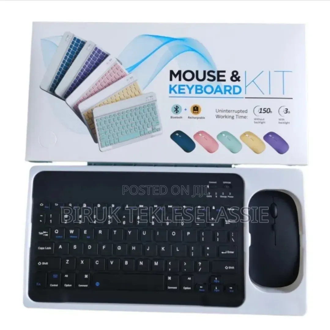 Wireless Keyboard and Mouse for iPad,Tablets,Smartphones, and Laptop